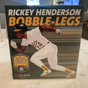 Oakland A’s Ricky Henderson Bobble-Legs 2018